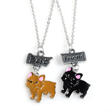 Best Friends French Bulldog Necklace